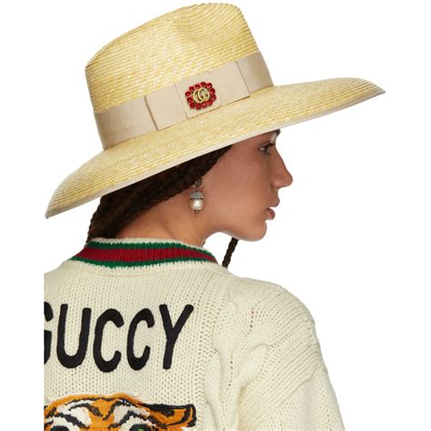 gucci wide brim hats free